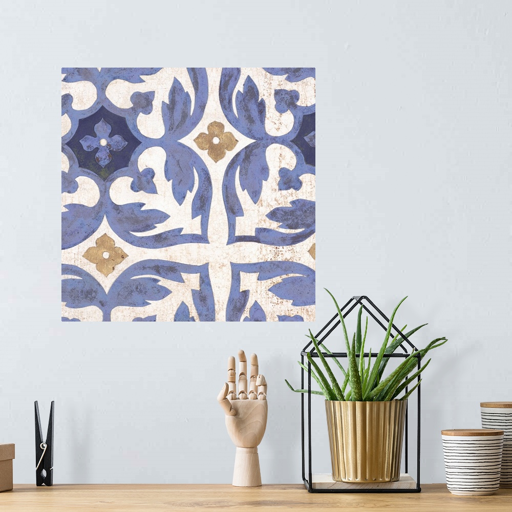 A bohemian room featuring Florentine Summer Tile I