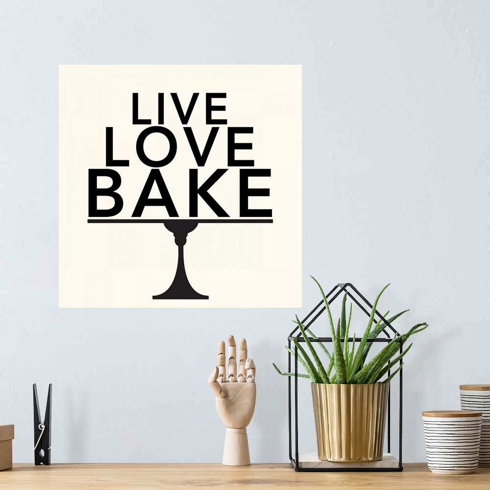 A bohemian room featuring Live Love Bake