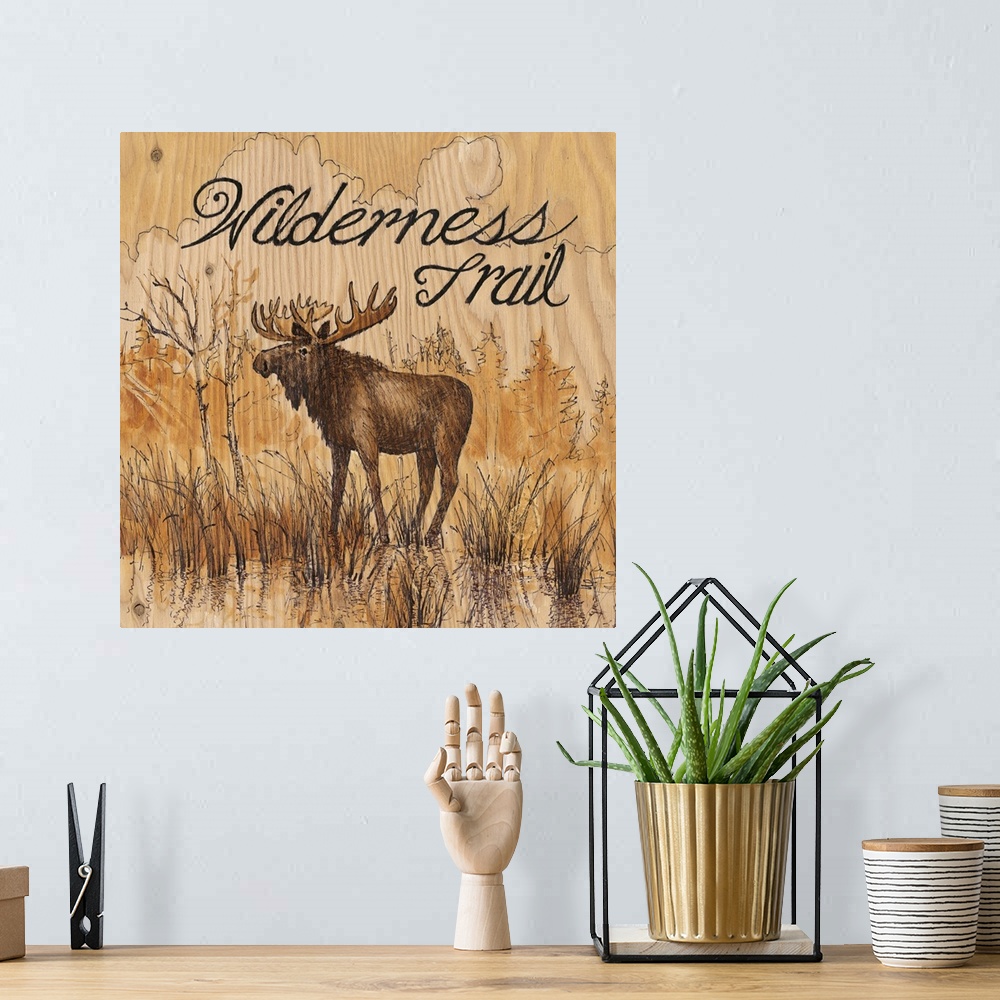 A bohemian room featuring Wilderness Trail