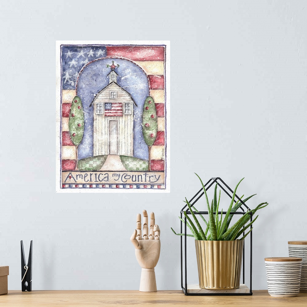 A bohemian room featuring America My Country