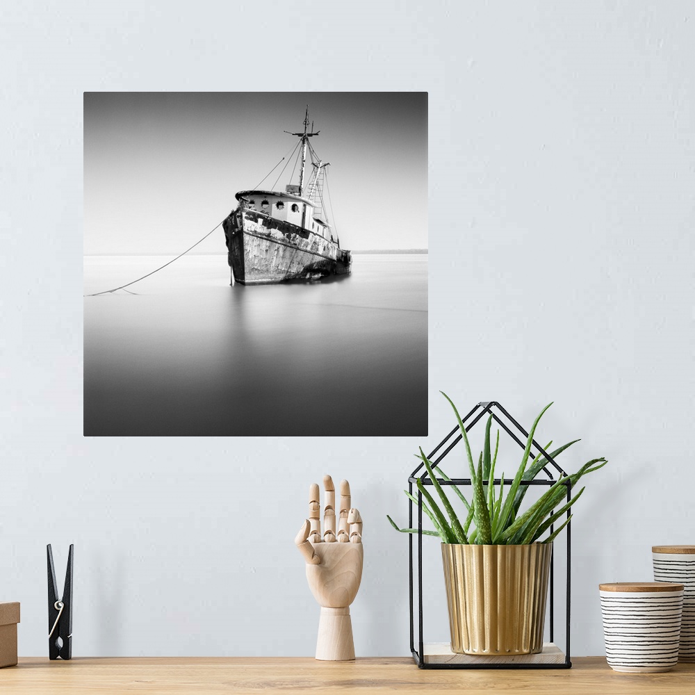 A bohemian room featuring Tug Boat moored in still waters