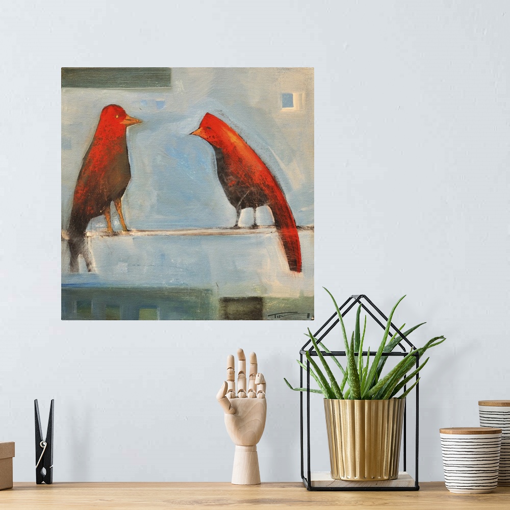 A bohemian room featuring Birds Know III