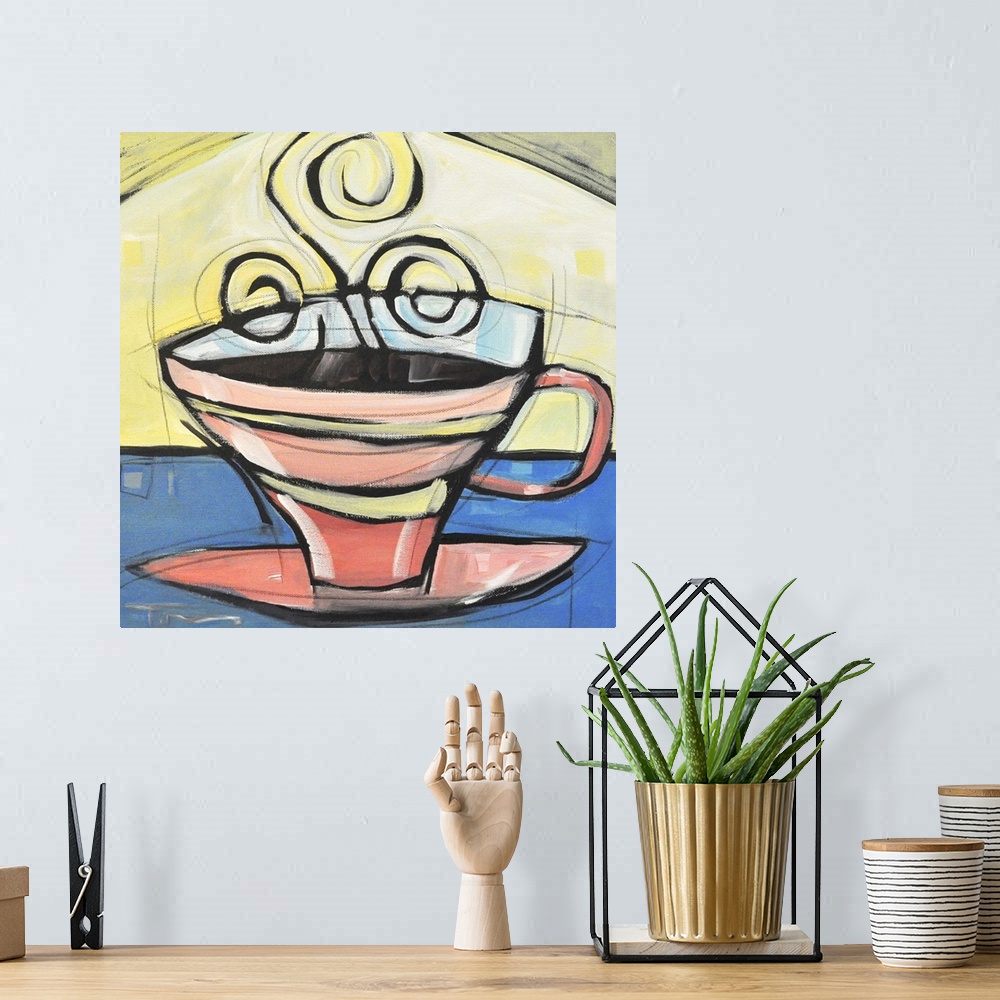 A bohemian room featuring Coffee Cup IV
