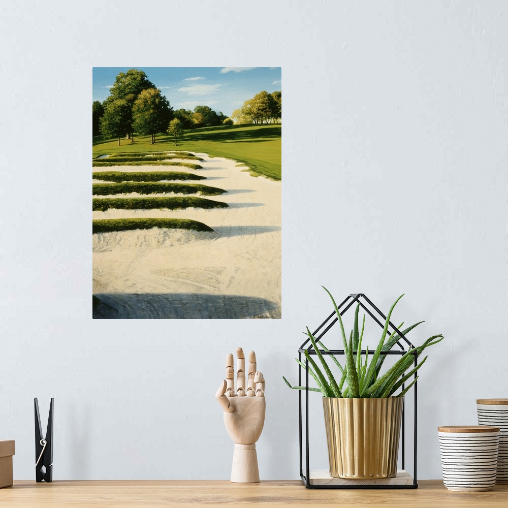 A bohemian room featuring Golf Course VII