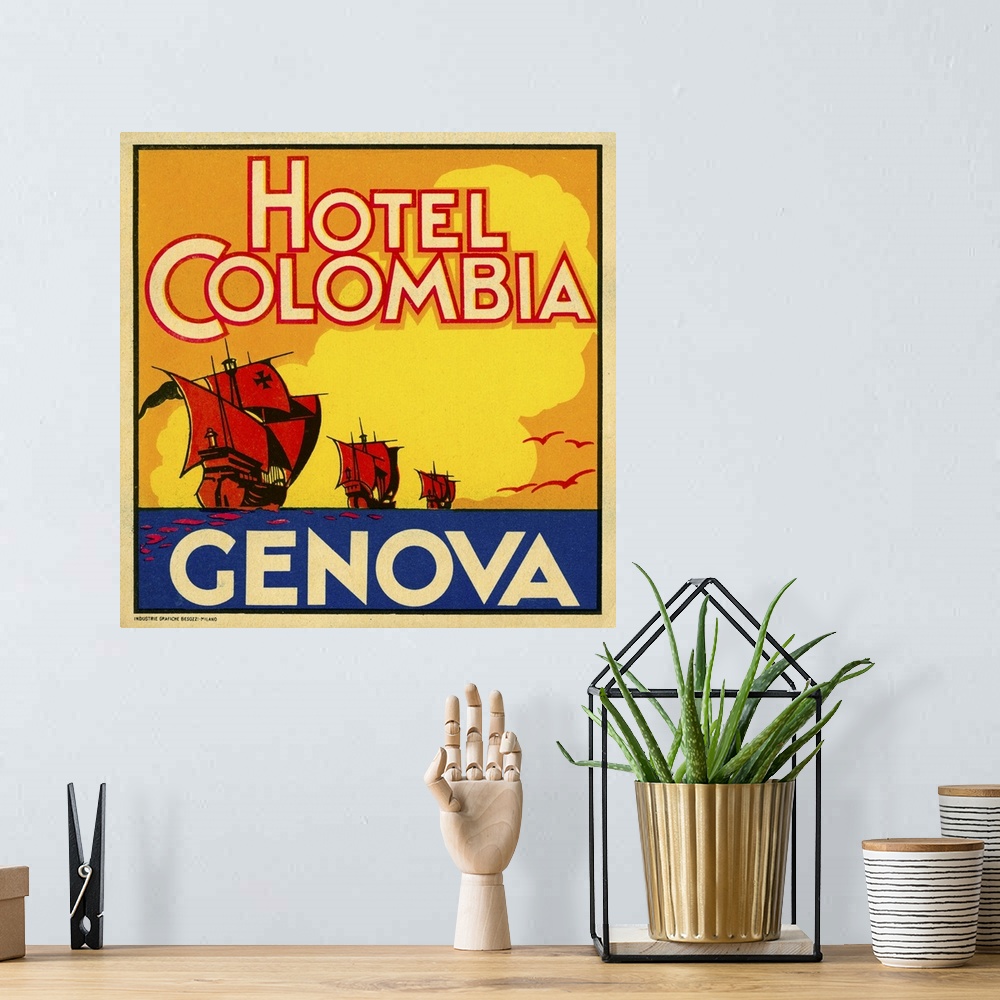 A bohemian room featuring Hotel Colombia, Genova