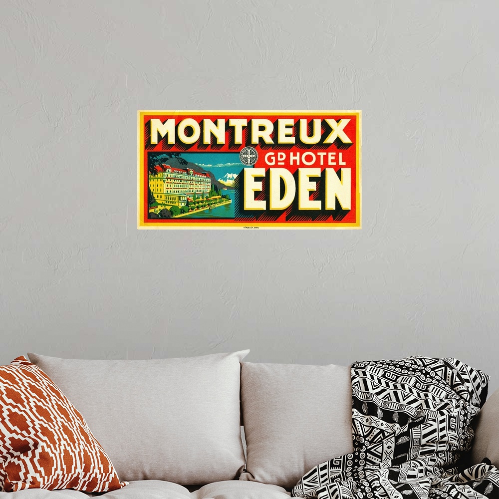 A bohemian room featuring Montreux Grand Hotel, Eden
