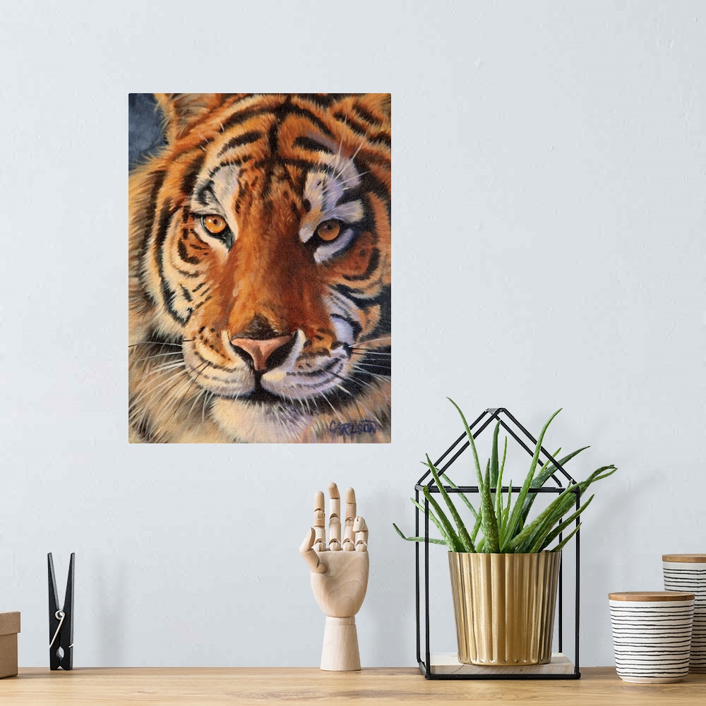 A bohemian room featuring tiger