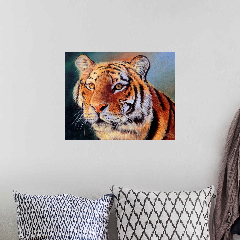 A bohemian room featuring Siberian Tiger