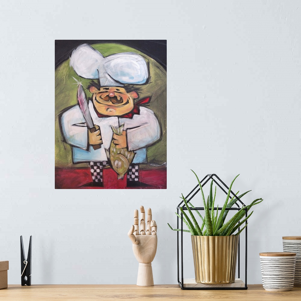 A bohemian room featuring The Fish Chef
