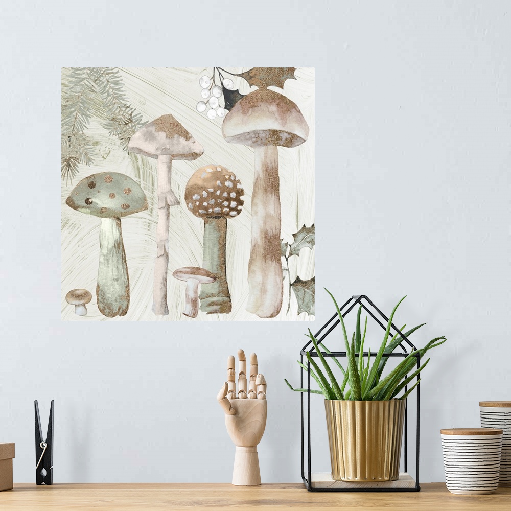 A bohemian room featuring Winter Shrooms