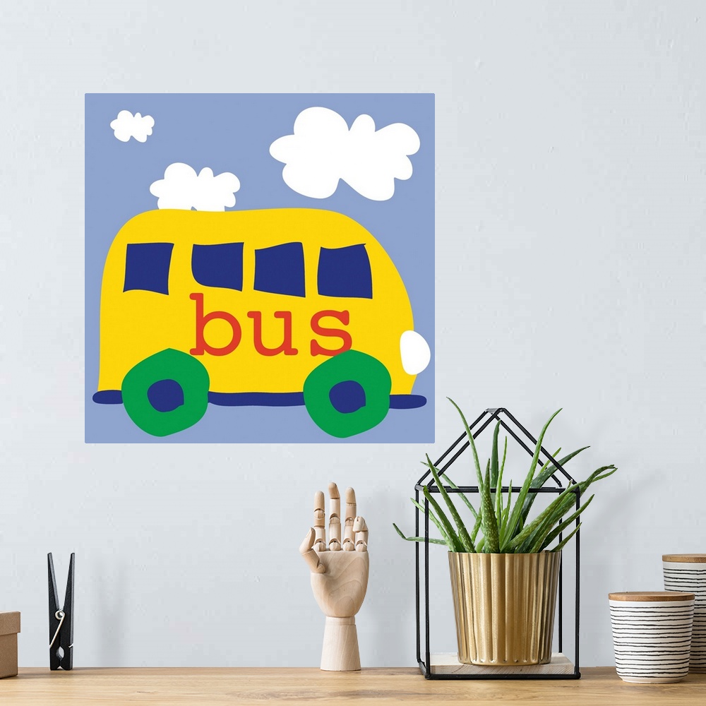 A bohemian room featuring bus