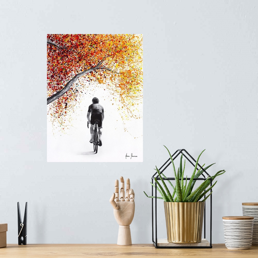 A bohemian room featuring Cycling Gold