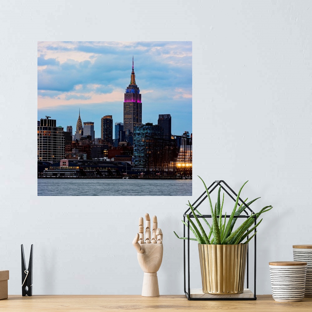 A bohemian room featuring Empire State Building And Chrysler Building