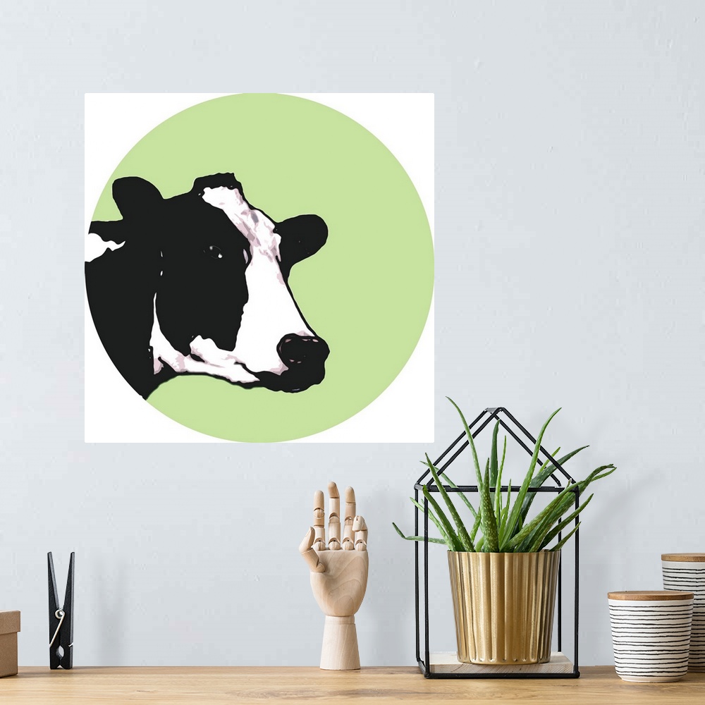 A bohemian room featuring Cow