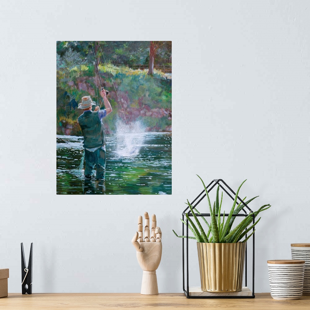 A bohemian room featuring Fly Fishing