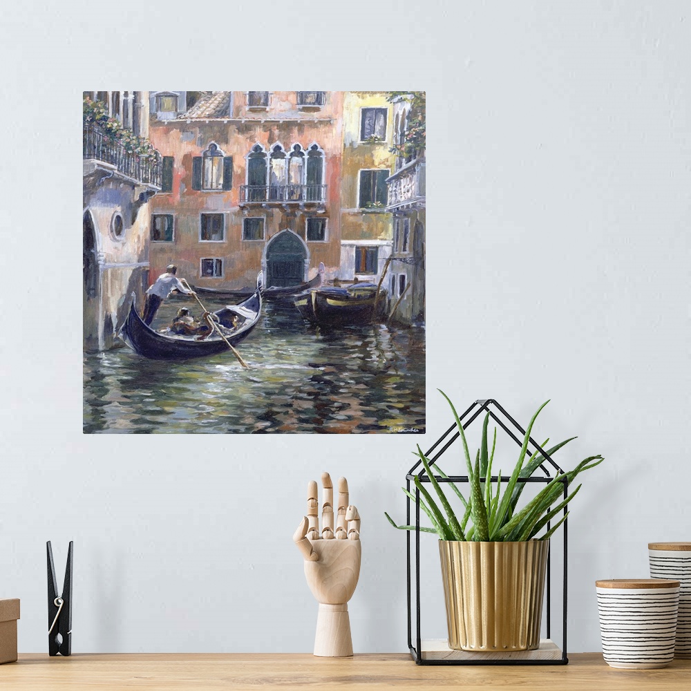 A bohemian room featuring Venetian Backwater