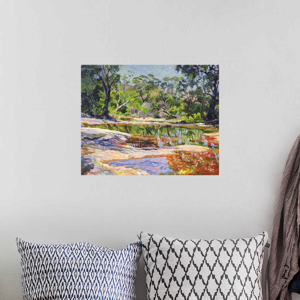 A bohemian room featuring Wirreanda Creek, New South Wales, Australia