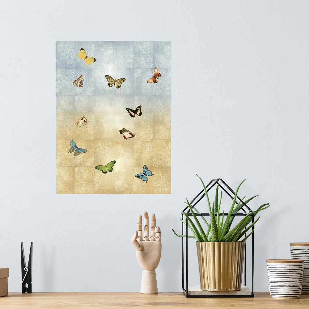 A bohemian room featuring Butterflies Meet Up II