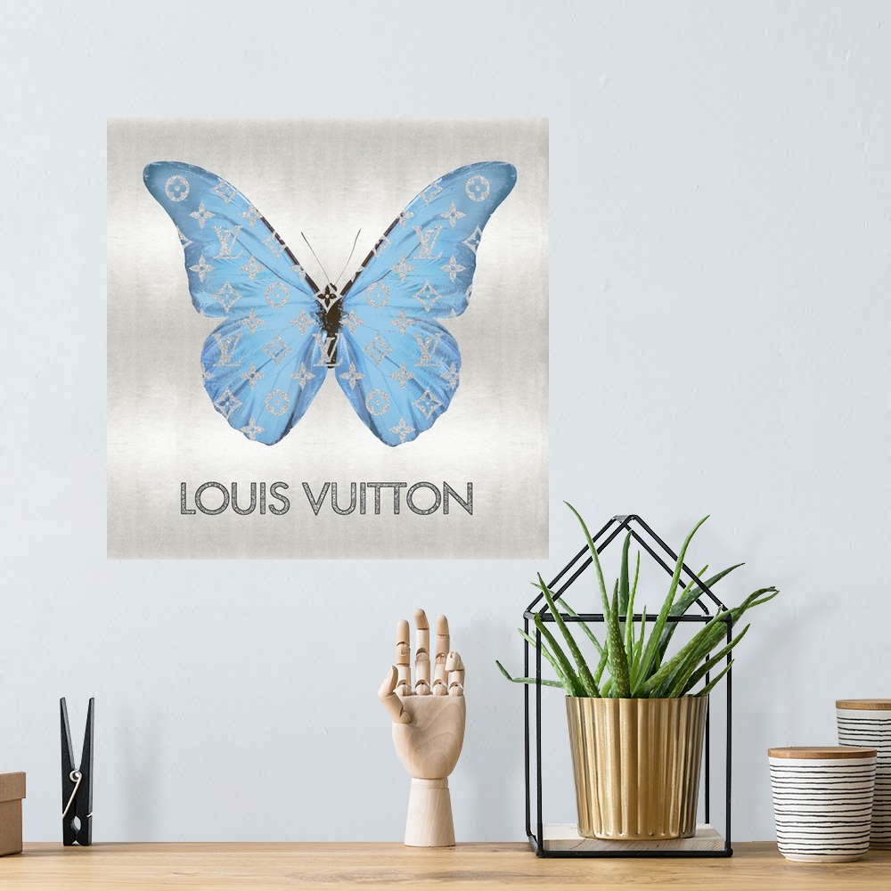 A bohemian room featuring Fashion Butterfly Blue II