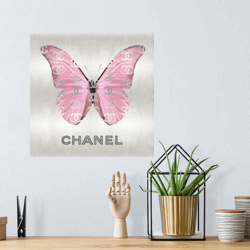 A bohemian room featuring Fashion Butterfly Pink I