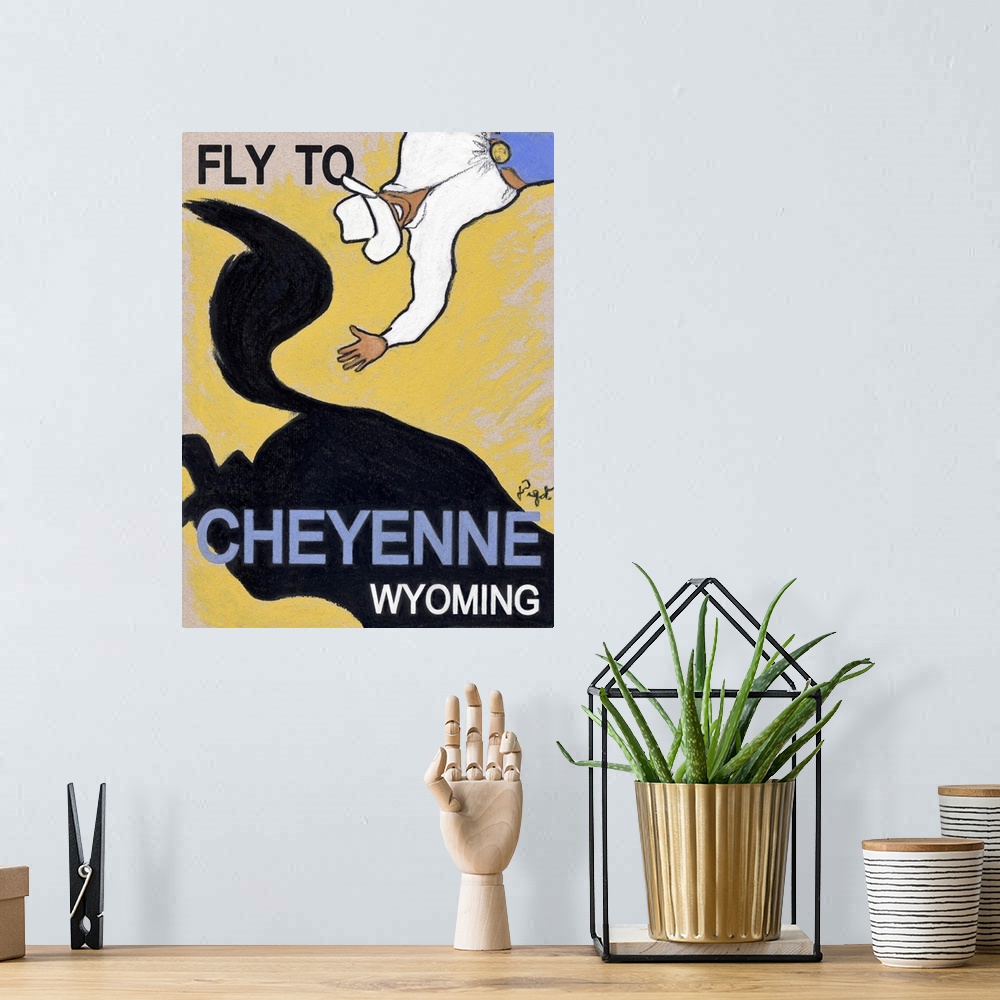 A bohemian room featuring Fly To Cheyenne Wyoming