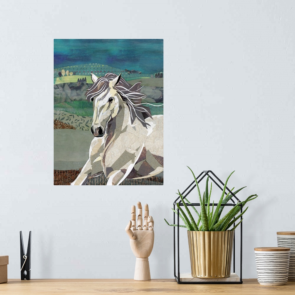 A bohemian room featuring White Horse Freedom