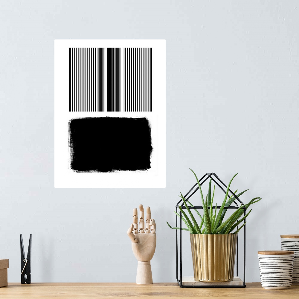 A bohemian room featuring Abstract Black 2