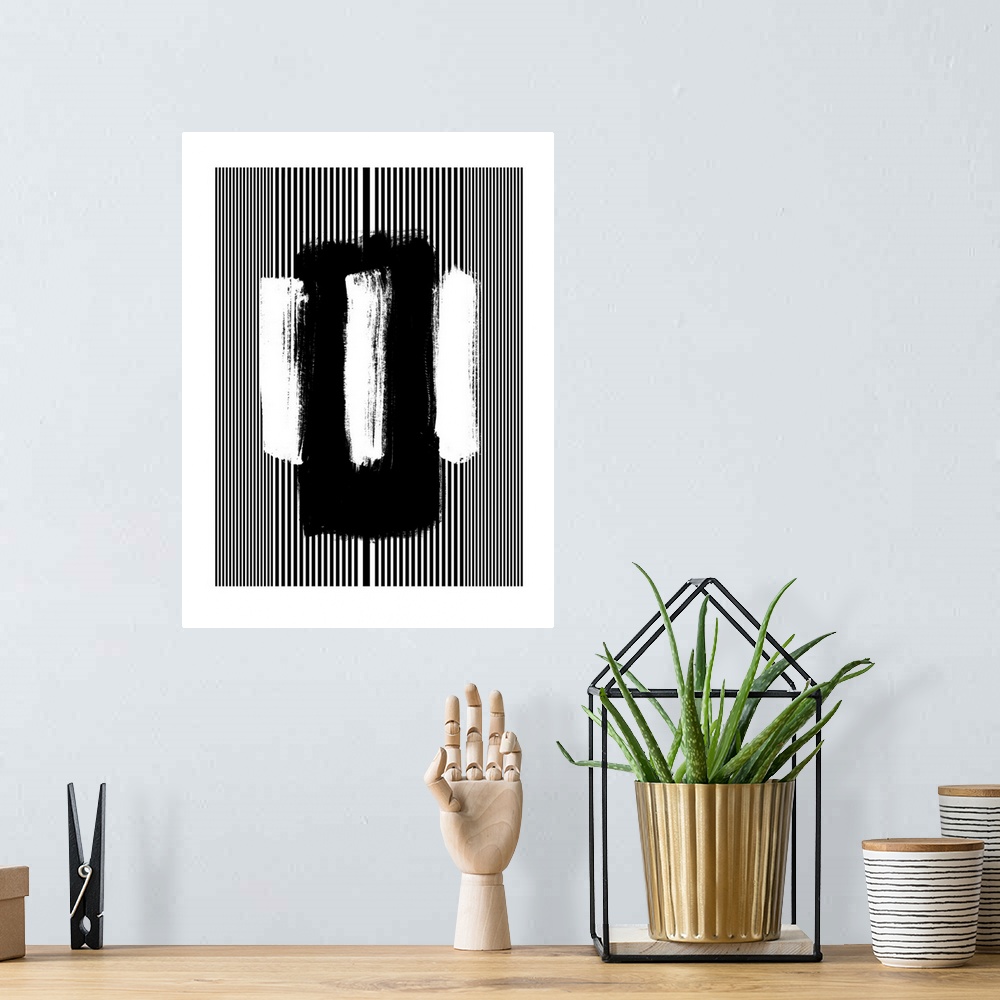 A bohemian room featuring Abstract Black 5