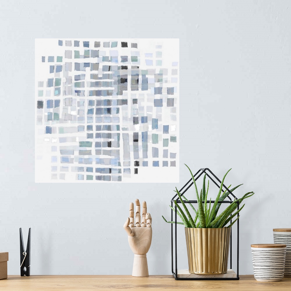 A bohemian room featuring Abstract Dots 6