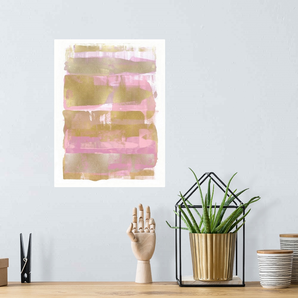 A bohemian room featuring Abstract Expressions Blush 2