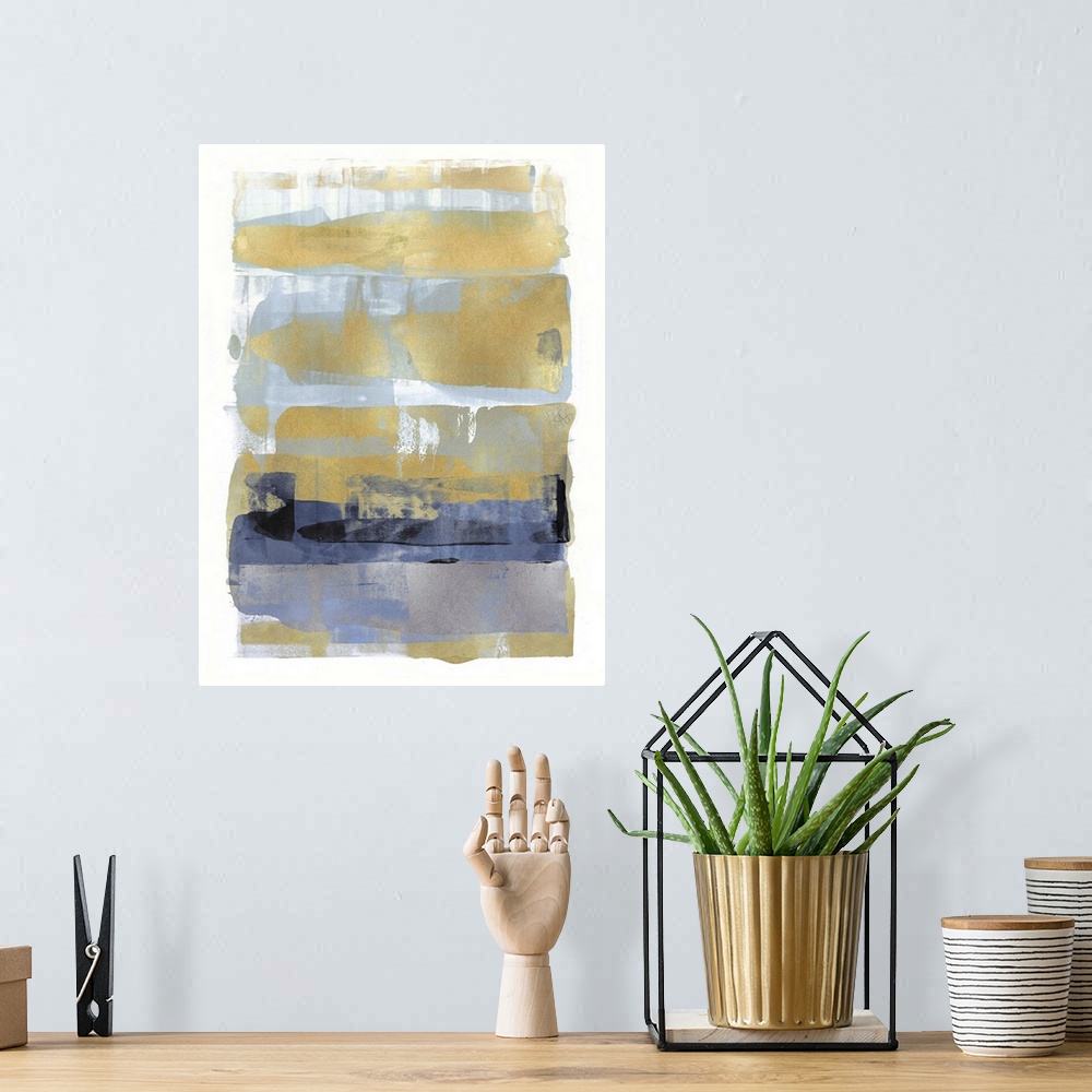 A bohemian room featuring Abstract Expressions Grey Gold