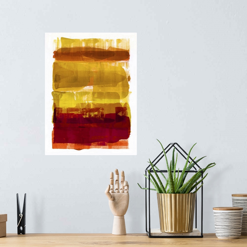 A bohemian room featuring Abstract Expressions Yellow