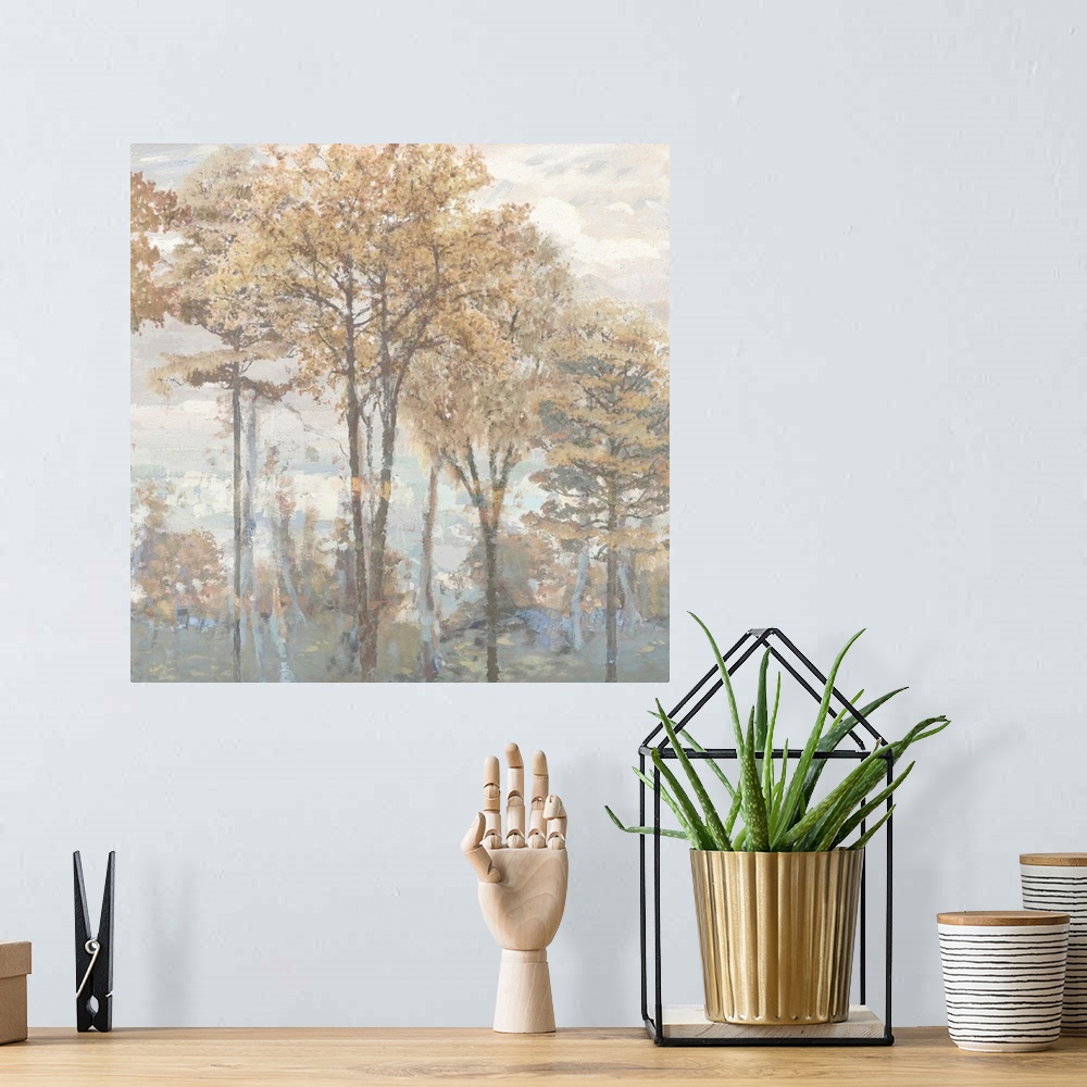 A bohemian room featuring Abstract Trees I