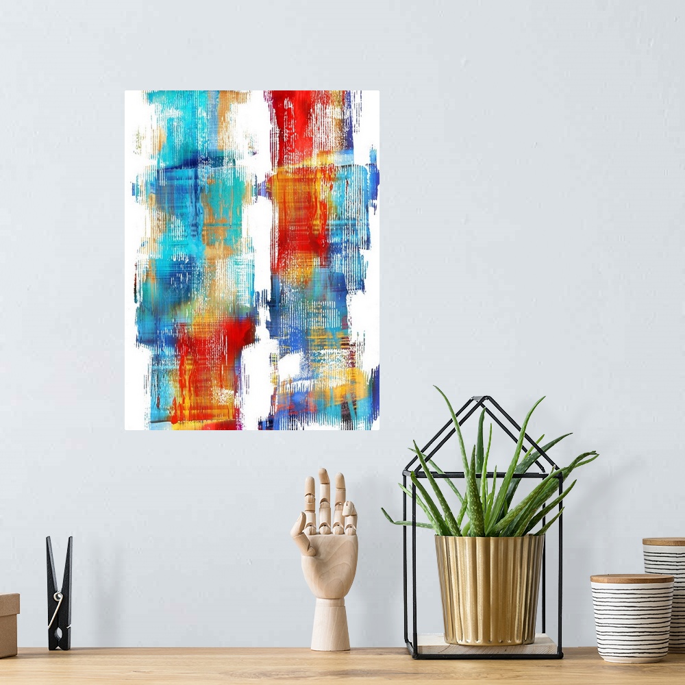 A bohemian room featuring Color Blends Lines II