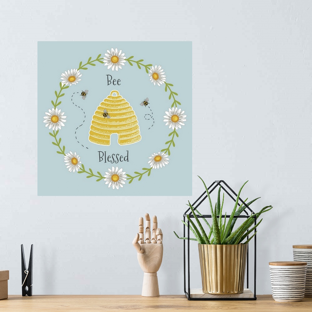 A bohemian room featuring Fun, inspirational, and playful design featuring the iconic bee!