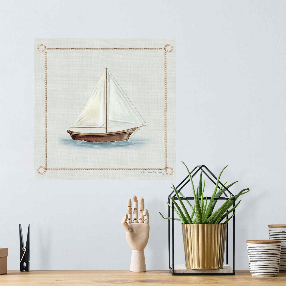 A bohemian room featuring This classic nautical motif adds the perfect coastal touch to any room
