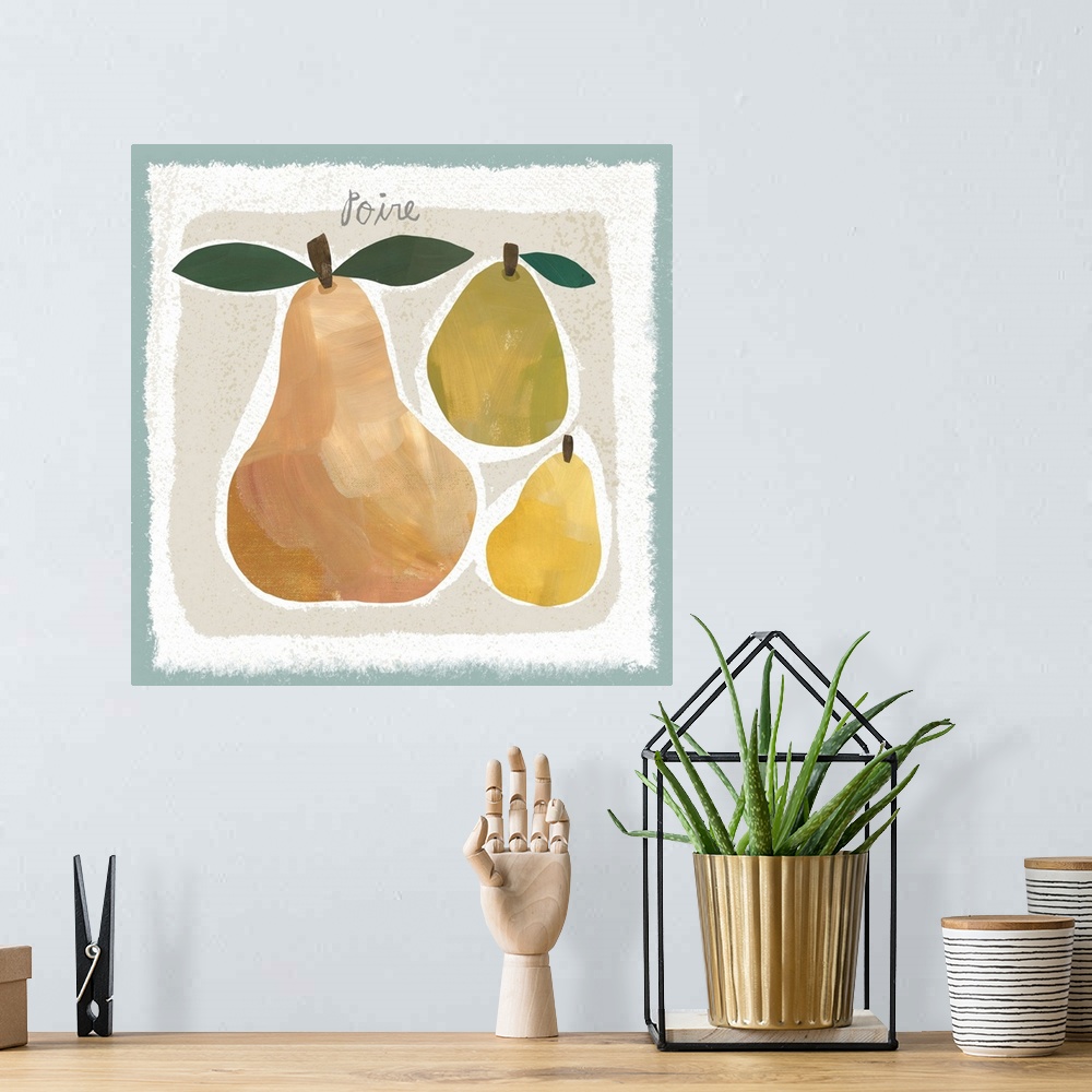 A bohemian room featuring This simple yet elegant fruit study brings a bit of French Country into the home.