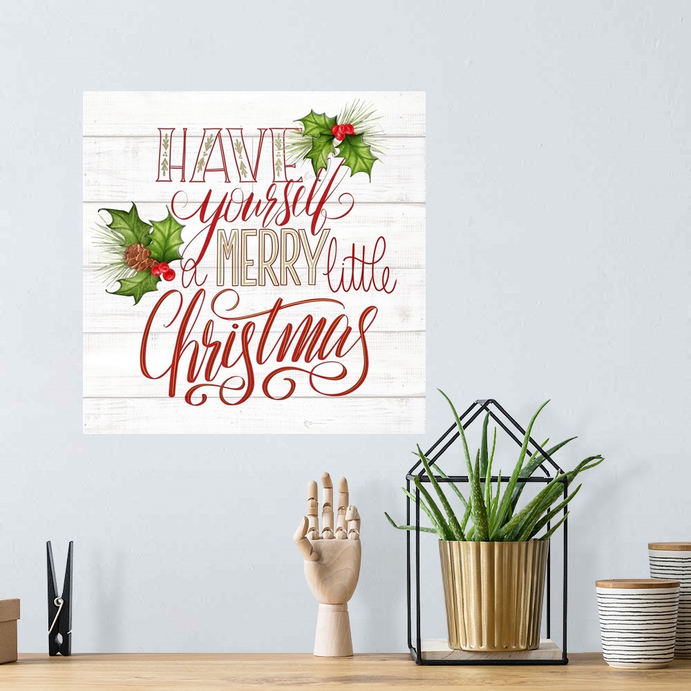 A bohemian room featuring Have Yourself A Merry Little Christmas