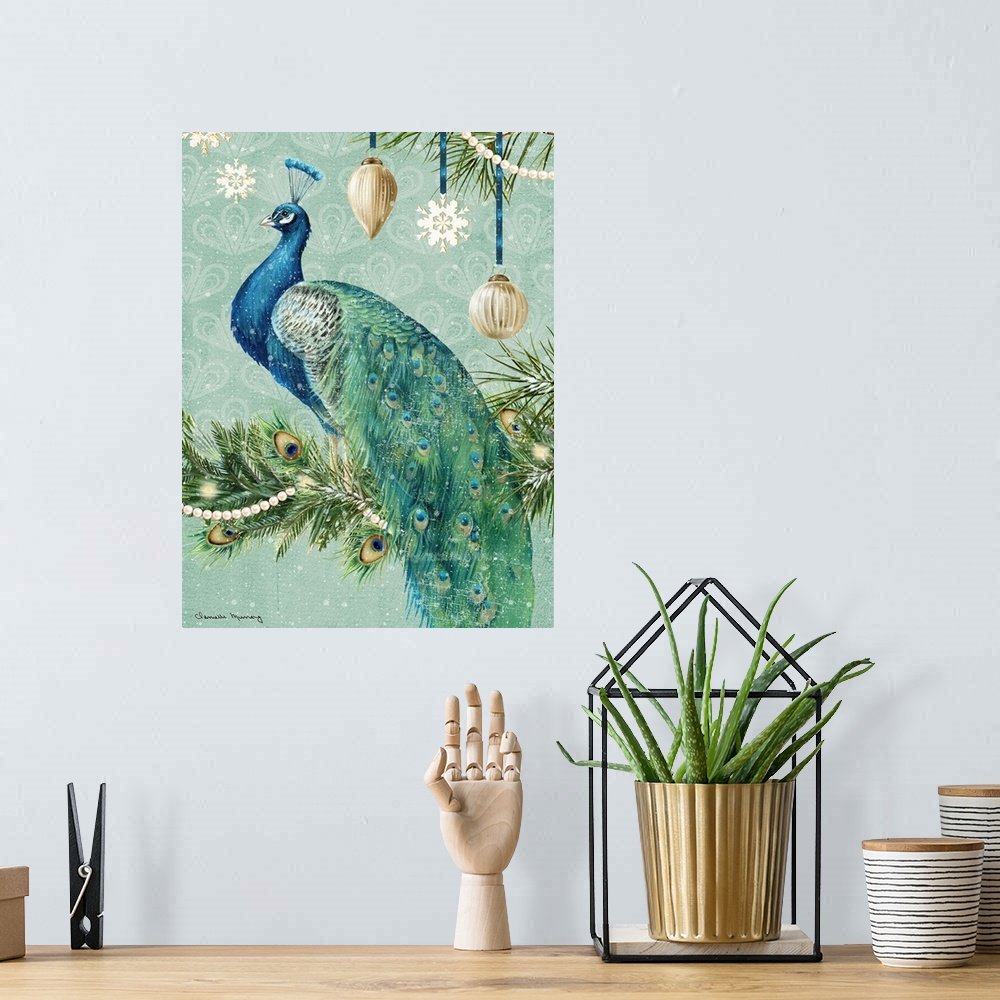 A bohemian room featuring Holiday Peacock