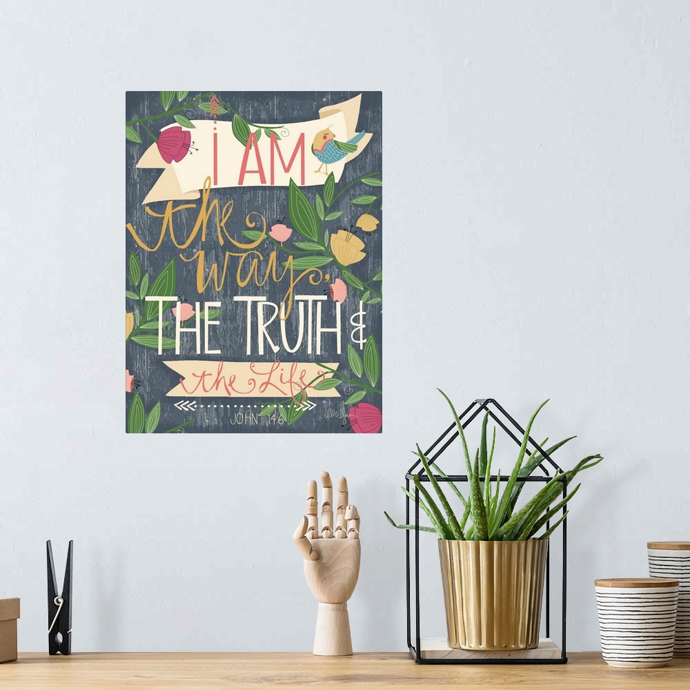 A bohemian room featuring Bring the joy of scripture into your decor