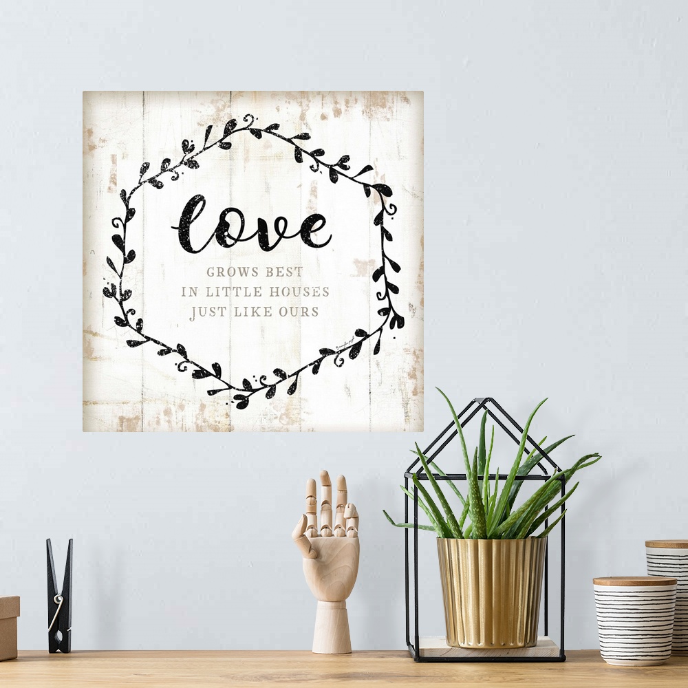 A bohemian room featuring Love Grows Best