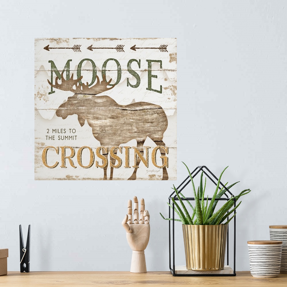 A bohemian room featuring Moose Crossing