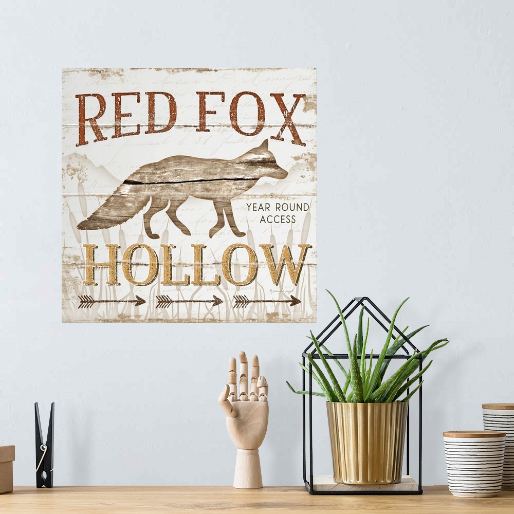 A bohemian room featuring Red Fox Hoolow