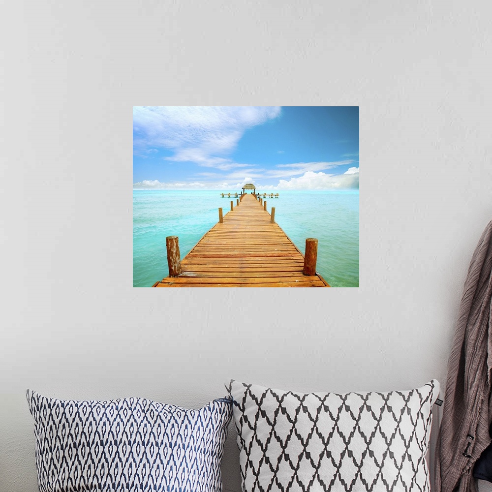 A bohemian room featuring Jetty on Isla Mujeres, Mexico.