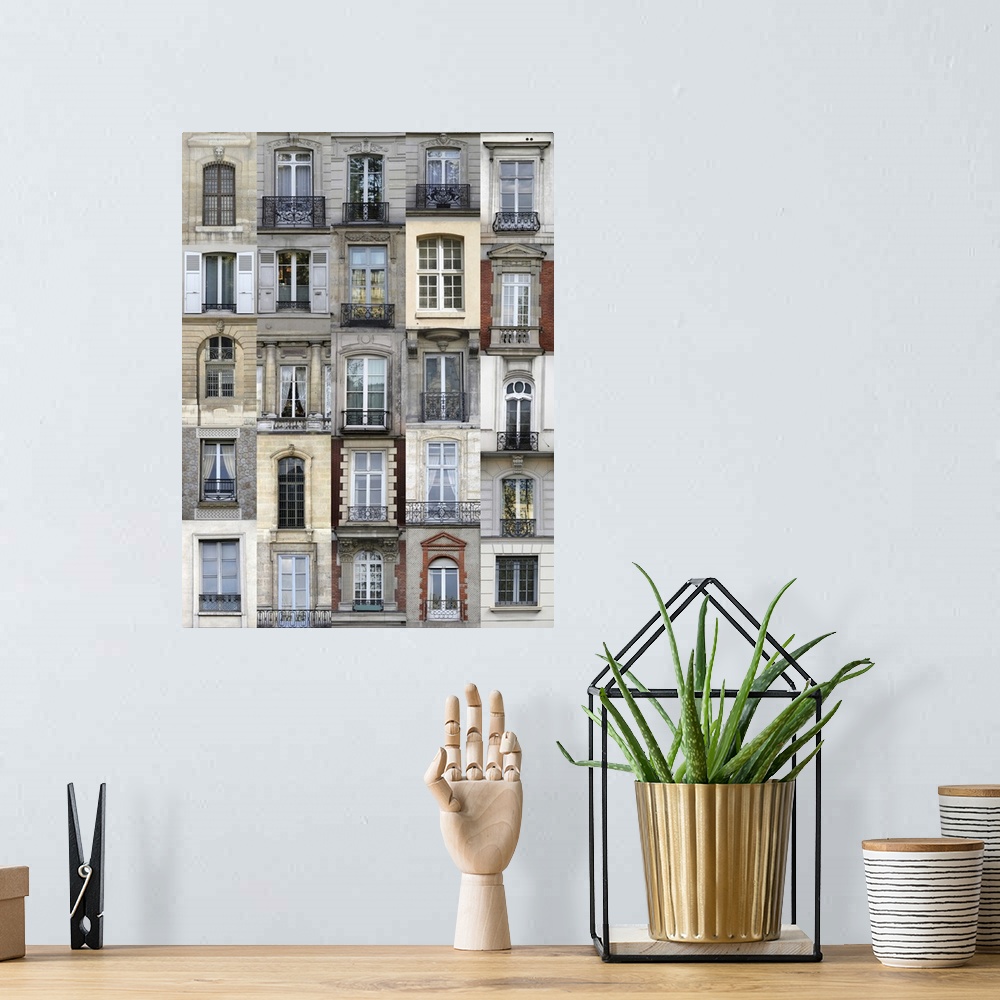 A bohemian room featuring Paris Windows