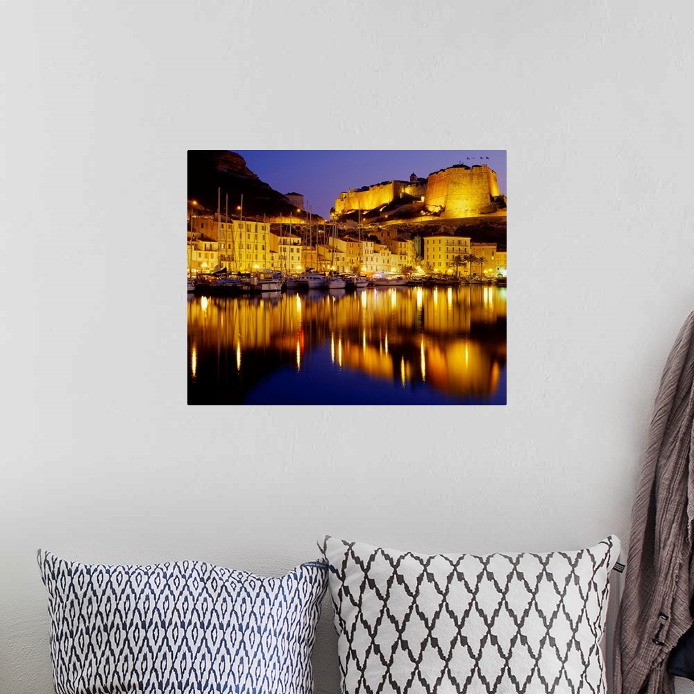 A bohemian room featuring France, Corsica, Bonifacio, The ancient citadel and the medieval  marina