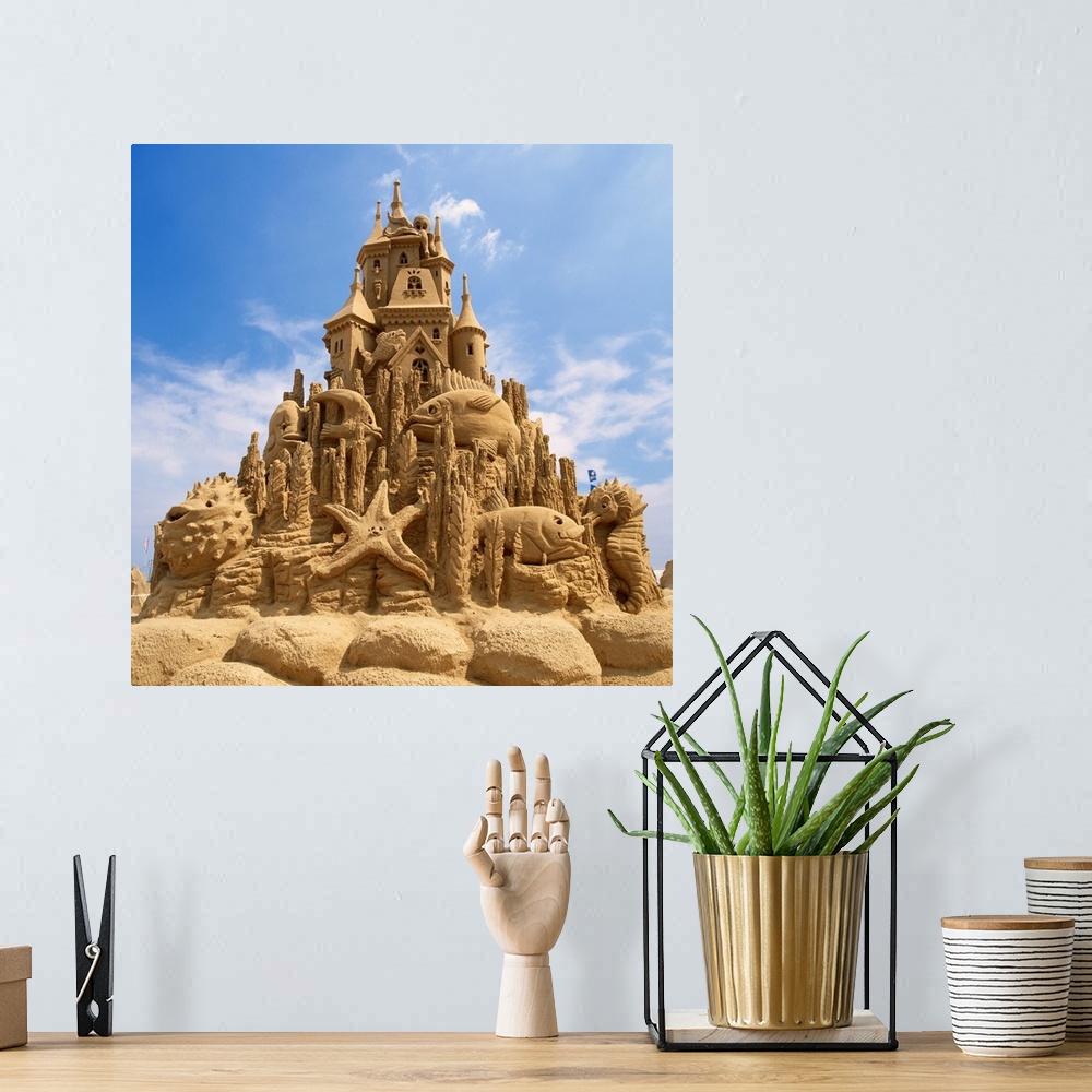A bohemian room featuring Italy, Emilia-Romagna, Cervia, World Sand Sculptures Championship