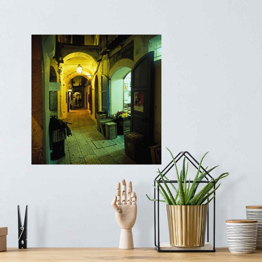 A bohemian room featuring Italy, Latium, Sperlonga, Alley in the centre of the town