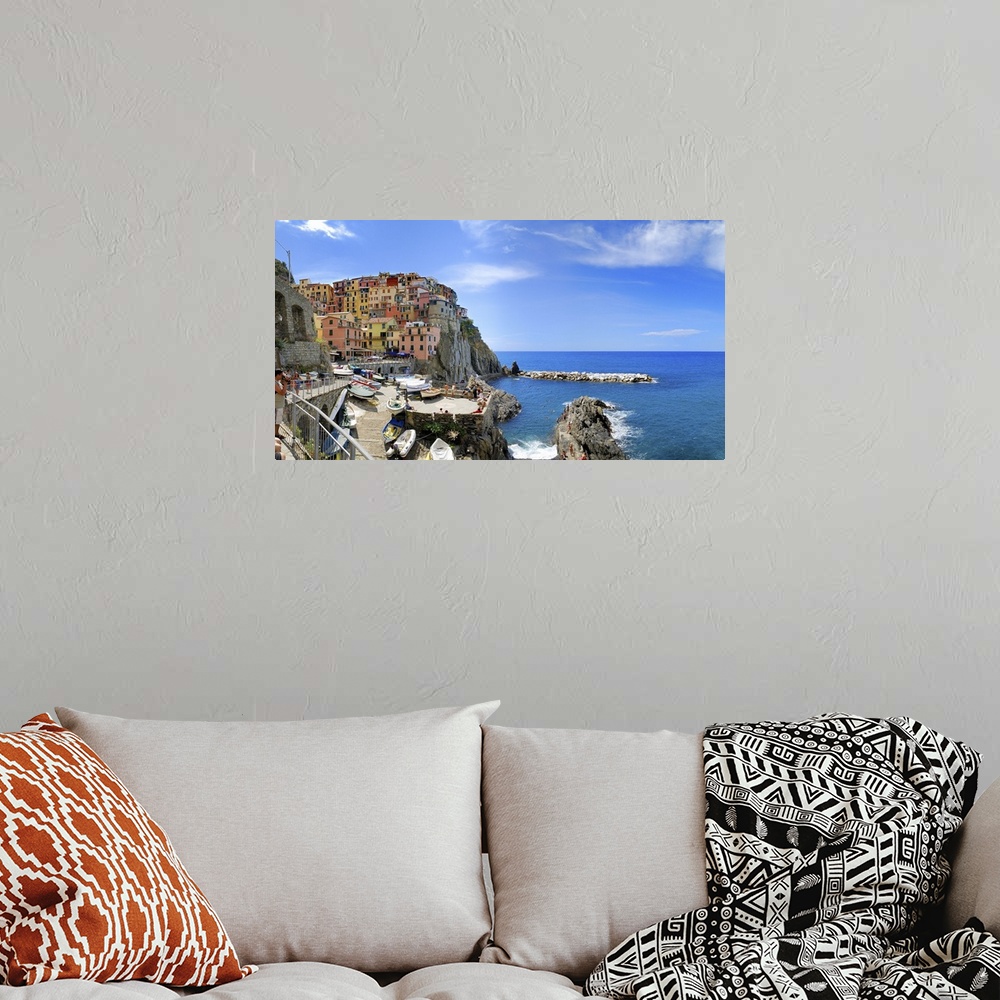 A bohemian room featuring Italy, Liguria, Riviera di Levante, Cinque Terre, Manarola