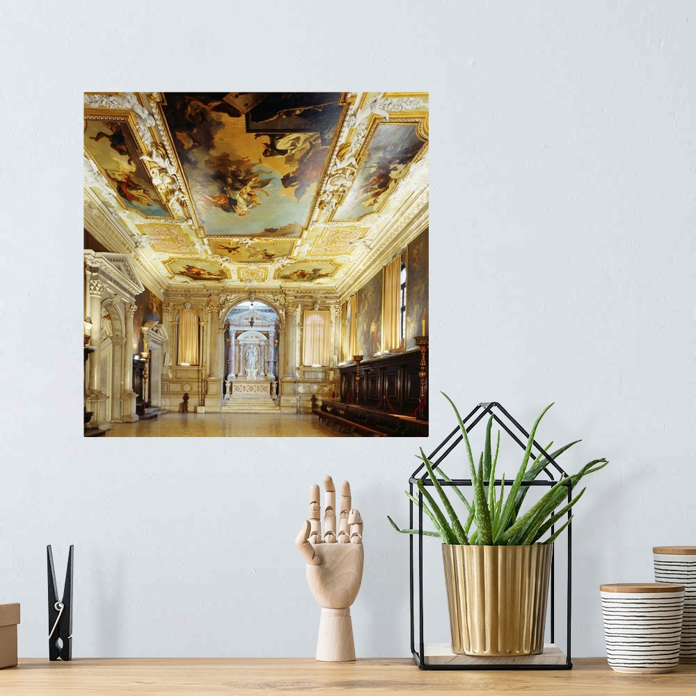 A bohemian room featuring Italy, Veneto, Venice, Scuola Grande dei Carmini, Sala Capitolare